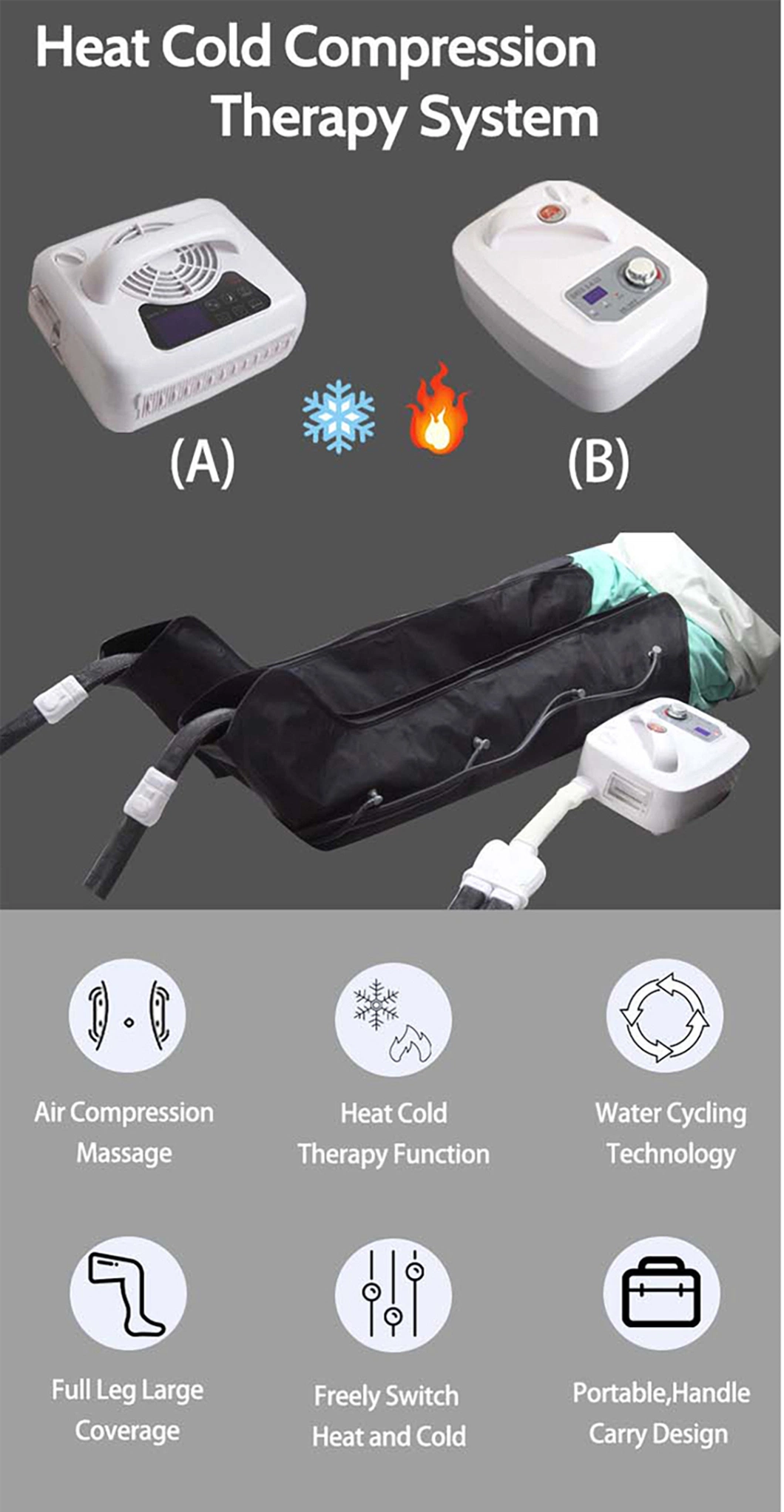 Cold Therapy System Hip and Limb Compression Pad for Cuff Injuries, Frozen Shoulder, Tendonitis, Dislocated AC Joint, Post Surgery Recovery